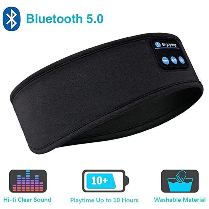 Écouteurs Bluetooth intégrés dans bandeau pour sport et sommeil