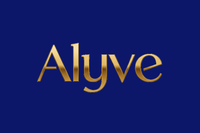 Je veux que ce mots Alyve soit écrit sur un fond transparent 